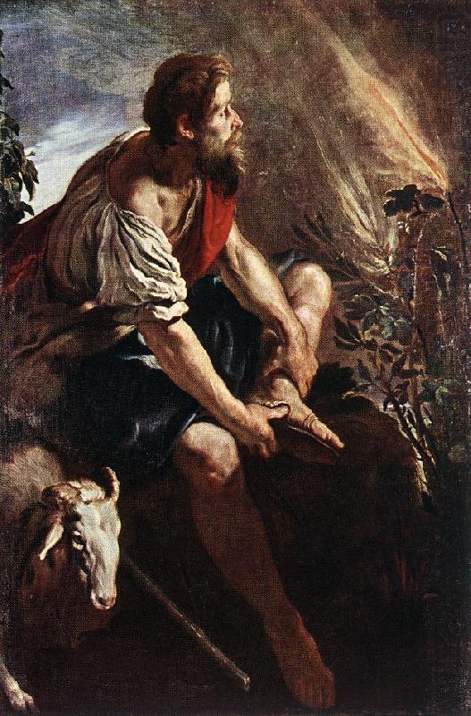 Moses before the Burning Bush dg, FETI, Domenico